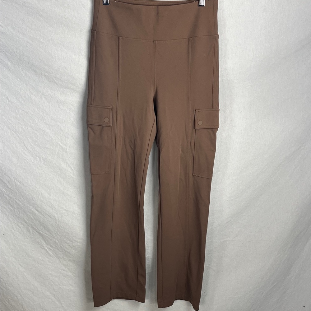 Athleta Tan Straight Leg Cargo Pants small